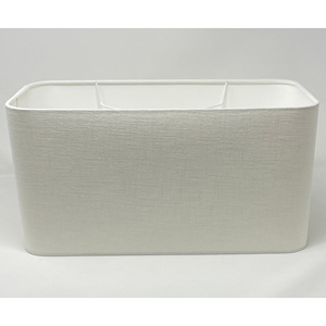 Abat-jour rond de luxe en tissu de lin de couleur pure pour table ou lampadaire application domestique - Product Image 6