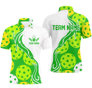 Polo de Pickleball Unisexe « J'ai un problème de consommation d'alcool » – Dégradé Blanc et Jaune, Anti-humidité, Manches Courtes, Vêtement Adulte - Product Image 4