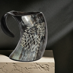 Business Gifts Buffalo Horn <b>Mug</b> Drinkware Long Horn Beer <b>Mug</b> Authentic Handmade Horn Drinking <b>Mug</b> - Product Image 3