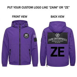 <b>Men's</b> Winter Windbreaker <b>Jacket</b> Polyester/Nylon <b>Canvas</b> Waterproof Windproof Breathable Custom Logo Print OEM ODM - Product Image 1