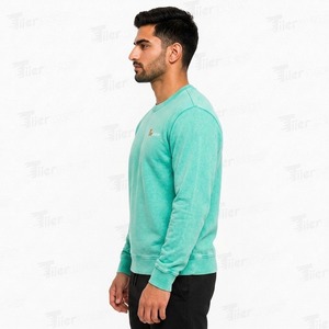 Sudaderas Urbanas para Hombre, Lavadas con Ácido, Duraderas, de Felpa, Cuello Redondo, Manga Larga, Estilo Holgado - Product Image 3