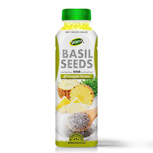 Premium Quality 500ml Wana Beverage Basil Seed Peach Juice Watermelon Colored OEM ODM Vietnam Manufacturer Private Label - Product Image 6