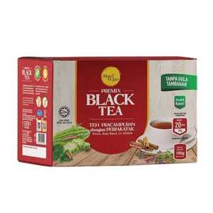 HALAL <b>Instant</b> Black Tea <b>Powder</b> No Sugar Health Sachet Stevia Bitter Gourd Cinnamon Ready Stock Blended Health Tea Bag & Box - Product Image 2