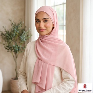 Custom Chiffon Hijab Design <b>Silk</b> Feel <b>Head</b> <b>Wrap</b> Shawl Private Label OEM ODM Textile Manufacturer India - Product Image 6
