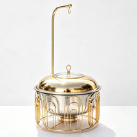 Luxuriöser 10L Chafing Dish aus Edelstahl – Speisenwärmer für Restaurants, Hotels, Buffets und Catering