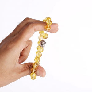 High quality Citrine Buddha Bracelet Gemstone Bead Bracelet Fashion Charm Jewelry for Men Women for Energy Meditation Gift - Product Image 3