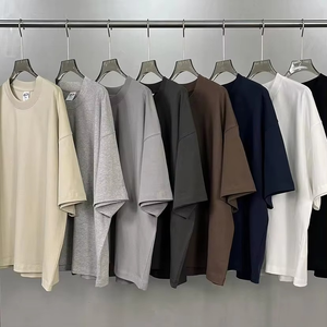 Camiseta Oversize para Hombre con Hombros Caídos, Lavado Ácido, Ajuste Regular, Tejido Dobby Premium 220g, Transpirable, Cuello Redondo, Casual, con Logotipo Personalizado - Product Image 6