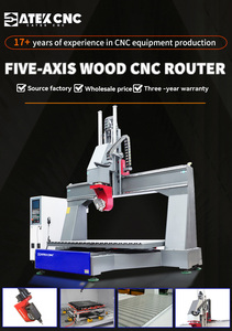 Centro de mecanizado de enrutador CNC de 5 ejes de alta calidad Máquina de grabado de carpintería 3D a la venta - Product Image 6