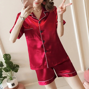 <b>Women</b> <b>2</b> <b>Piece</b> Sleepwear Loungewear Button-Down <b>Pajama</b> <b>Women</b> <b>2</b> <b>Piece</b> Pijama Homewear Shorts Set - Product Image 5