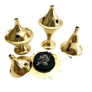 High On Trend Premium Brass Incense <b>Burner</b> Meditation Church Worship Prayer Room Decoration Use Incense <b>Burner</b> - Product Image 1