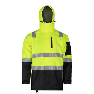 Veste de sécurité réfléchissante imperméable pour hommes, haute visibilité, personnalisée - Product Image 6