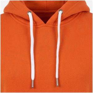 <b>Women</b> <b>Orange</b> Hooded Sweatshirt and Jogger Tracksuit Set Solid Color Casual Full Sleeve Midweight Cotton Autumn Wear - Product Image 4
