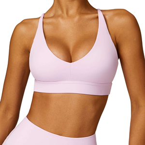 OEM ODM Soutien-gorge de sport pour femmes de haute qualité personnalisé, haut de sport pour la gym et le yoga, vêtements de fitness en nylon et élasthanne - Product Image 5