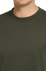 Men's <b>Olive</b> <b>Green</b> Short Sleeve O-Neck <b>T</b>-<b>Shirt</b> Loose Fit 100% Cotton Worsted Casual Letter Printed Quick Dry - Product Image 4