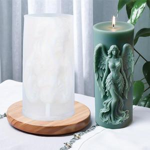 <b>Wing</b> <b>Angel</b> Girl Aromatherapy <b>Candle</b> <b>Wings</b> Girl Decorative Cake Baking <b>Candle</b> Silicone Mold - Product Image 4