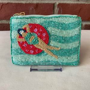 Designer Handmade Beaded Coin <b>Purse</b> Elegant Party Mini Bag At <b>Cheap</b> Price - Product Image 1