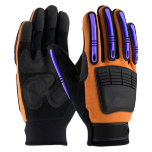 High Quality Amara Mechanic Working Gloves Reinforced Synthetic Leather Impact Cut Resistant Personal Protective Hand Safety - Product Image 5