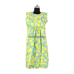 Indian Manufacturing Wear Sexy <b>Dress</b> for Ladies DHB018 Hand Block Printed Cotton Kurtis Indian Handmade <b>Kurta</b> For Women - Product Image 5
