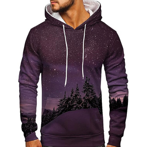 Sweat-shirt à capuche surdimensionné vintage personnalisé de haute qualité en tissu éponge épais avec broderie pour homme - Product Image 1