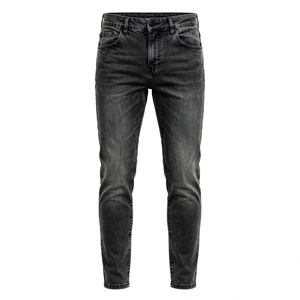 Jeans de Mezclilla Premium para Hombre, Corte Recto, Cintura Media, Lavado Regular, Cierre de Botones, Detalles de Remaches, Casuales, Sólidos, Transpirables, de Secado Rápido y Ecológicos BD - Product Image 4