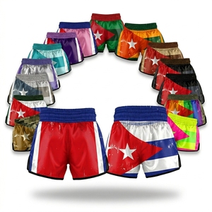 Vêtements de sport pour arts martiaux, shorts de Muay Thai, shorts de combat MMA, shorts de kickboxing, entraînement, impression par sublimation personnalisée, tissu polyester - Product Image 1
