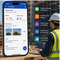 La Mejor Aplicación Móvil ERP para Gestión de Construcción, Compatible con IOS para Contratistas y Constructores (Compatible con Linux/MAC)