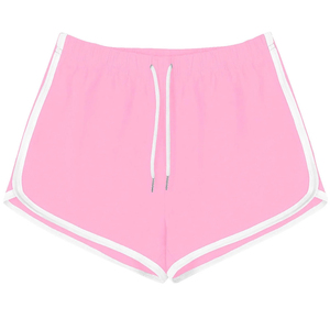 Shorts Deportivos Rojos de Punto para Mujer, Cintura Alta, con Cordón Ajustable, Transpirables, Color Sólido, Corte Regular, Hechos a Medida, ODM, Novedad 2026 - Product Image 6