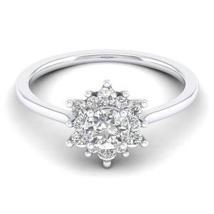 Bagues de fiançailles REYES Original Design en argent sterling 925 et moissanite pour femmes, bijoux de mariage de haute qualité en or 14K et 18K - Product Image 1