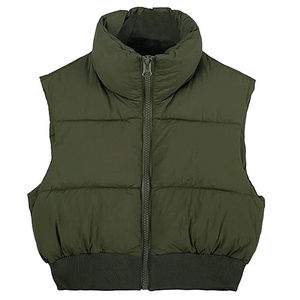 Custom Lightweight <b>Waistcoat</b> Warm Bubble Packable Sleeveless Jacket Plus Size Winter Woman Duck Down Puffer Vest - Product Image 2