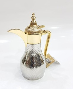 Indian Made Wholesale Price Arabic Dallah Coffee Pot With Middle East Style Luxury Glossy Polished At Wholesale Cheap Price - Product Image 1