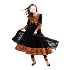 Women's Afghani Casual <b>Dresses</b> Luxury Ethnic Embroidered Bohemian Style Festival Clothing Supplier Collection - Product Image 1