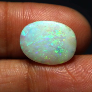 Opale naturelle australienne de 5 carats, pierre précieuse solide de Coober Pedy, feu vert fantastique, faite à la main pour la fabrication de bijoux - Product Image 2