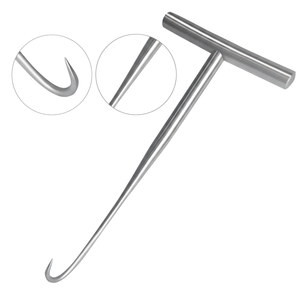 Gancho Ortopédico de Acero Inoxidable Premium Reutilizable con Mango en T y Punta Afilada - Product Image 1