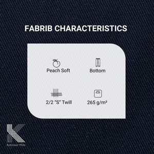 Tissu en coton tissé éco-responsable 265 GSM avec élasthanne, sergé 2/2 S extensible, pour pantalon chino, fabricant de textiles vestimentaires - Product Image 3
