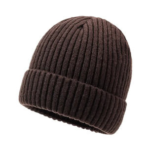 Gorro de punto ajustado estilo beanie de moda al por mayor para marcas urbanas estadounidenses, producción directa de marca privada - Product Image 3