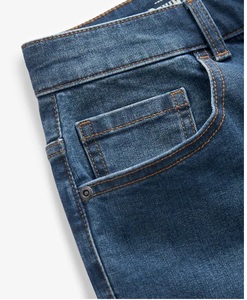 Shorts en jean premium pour hommes, coupe classique, bleu délavé vintage, décontractés et respirants, vente en gros - Product Image 5