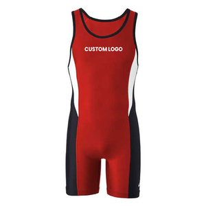Nuevo Singlet de Lucha Libre, Personalizado con Impresión OEM, Spandex y Poliéster, Ropa de Artes Marciales, Cuello Redondo, Traje Deportivo Elástico y Transpirable - Product Image 1