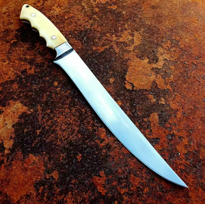 Couteau à désosser artisanal écologique, finition polie, compatible lave-vaisselle, lame en acier carbone, manche en os, pour restaurant et viande - Product Image 2