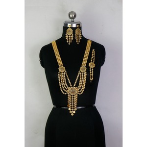 Exquisite Copper Gold Plated <b>for</b> <b>Weddings</b> or Festivals with Necklace Earrings Bracelet and Ring Dubai Jewelry Set - Product Image 6