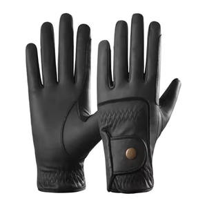Guantes de Equitación de Cuero Duraderos, Transpirables y Antideslizantes, Diseño Nuevo 2026, Gran Venta, Personalizables, Resistentes - Product Image 5