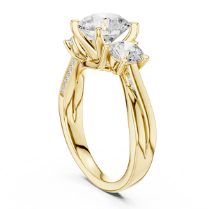 Bague de luxe en diamant de laboratoire taille ronde, élégante pour mariage et fiançailles, bijoux de mariée, fournisseur OEM en gros - Product Image 6