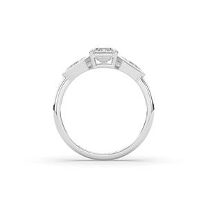 Bague en diamant de laboratoire 1,40 carat, or massif 14K 10K, émeraude et taille brillant en forme de cerf-volant, style unique, bijoux fins pour femme, bague personnalisée - Product Image 3