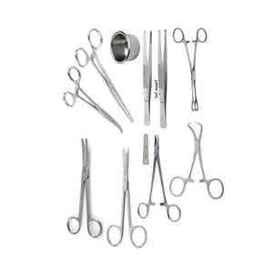 Juego de Instrumentos Quirúrgicos Manuales de Acero Inoxidable de Alta Calidad, 10 Piezas, para Cirugía General, Pinzas, Disección - Product Image 4