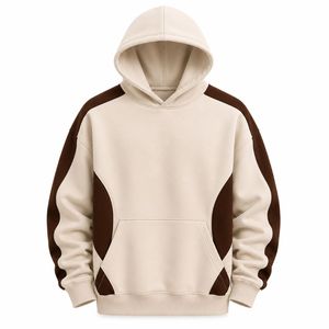 Sweat-shirt à capuche surdimensionné premium pour homme, en molleton uni avec poche kangourou, style streetwear décontracté, idéal pour l'hiver, ODM, écologique - Product Image 1
