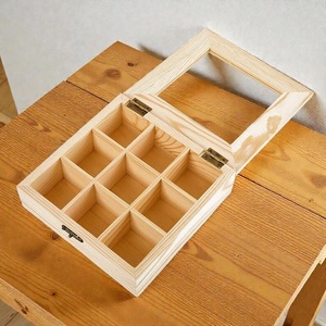 Organizador de Relojes de Madera de Pino Natural Sólido, 9 Ranuras, Moderno, Minimalista, Ecológico, Duradero, Caja de Almacenamiento para Decoración del Hogar - Product Image 2
