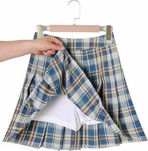 Mini-jupe écossaise plissée sur mesure pour femme, uniforme scolaire, livraison rapide, commandes en gros, directement de l'usine - Product Image 5
