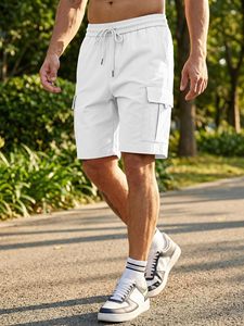 Tela ligera para uso en verano y actividades al aire libre Pantalones cortos deportivos para hombre Tela transpirable para gimnasio, fitness y correr - Product Image 4