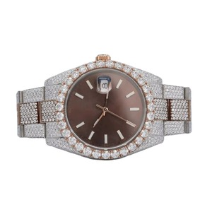 Nuevo Reloj de Lujo Moderno al por Mayor, Suministro de Fábrica, Diamantes Moissanite VVS1, Estilo HipHop, Movimiento Mecánico, Correa de Acero Inoxidable - Product Image 1