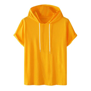 Sudadera con Capucha de Manga Corta para Hombre, Estilo Urbano, Resistente al Agua, Bordada, en Mezclilla, de Fábrica, en Oferta, la Más Vendida en Línea - Product Image 1