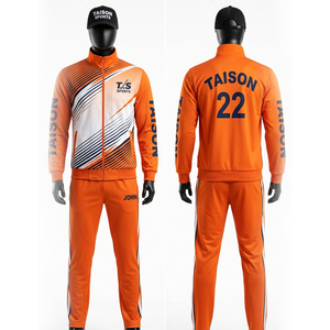 280 GSM Polyester Interlock Field Hockey <b>Tracksuit</b> Neon Yellow Navy <b>White</b> Panel Custom Sublimation Logo - Product Image 5